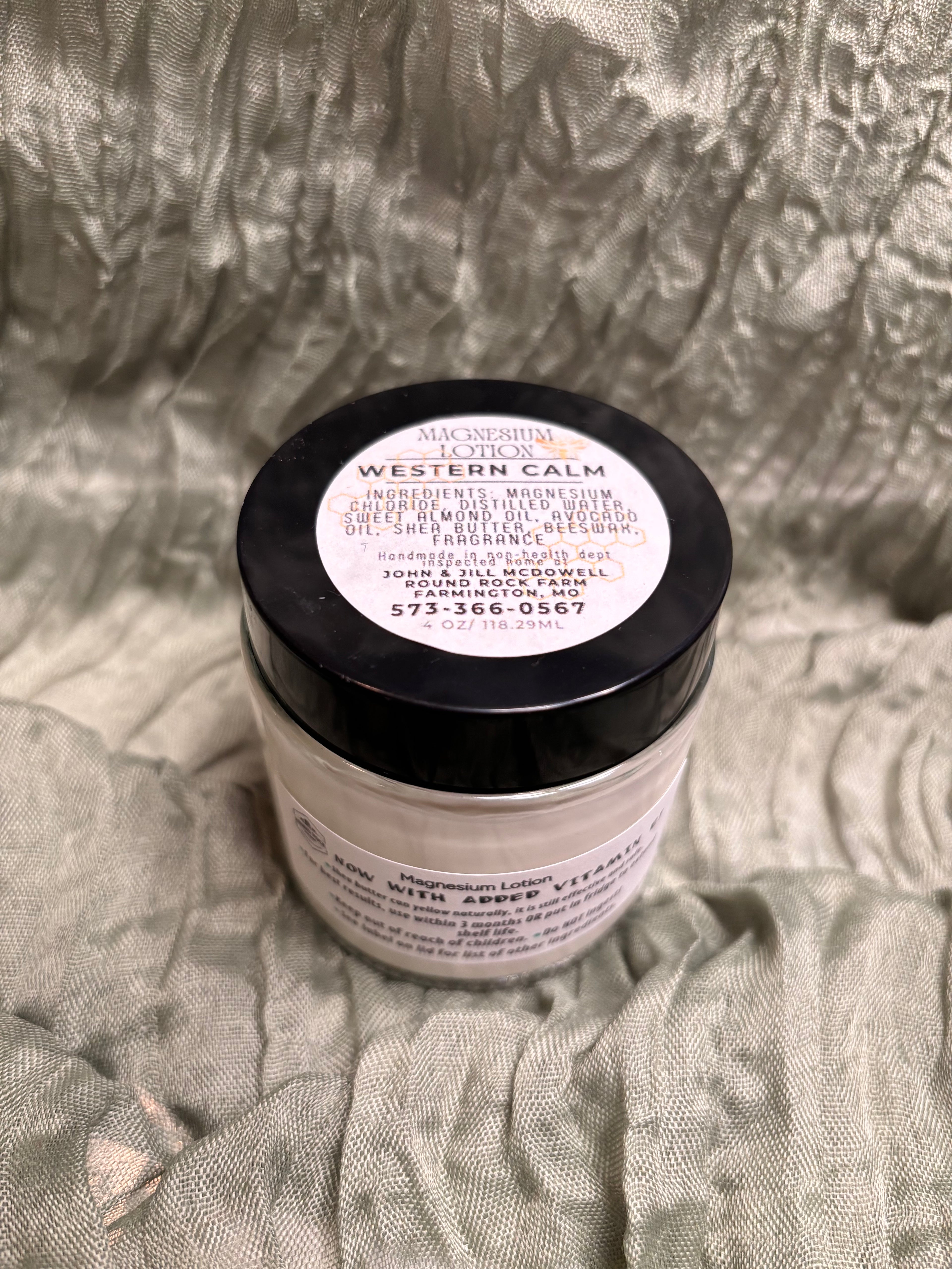 Magnesium Lotion 4oz (Western Calm)