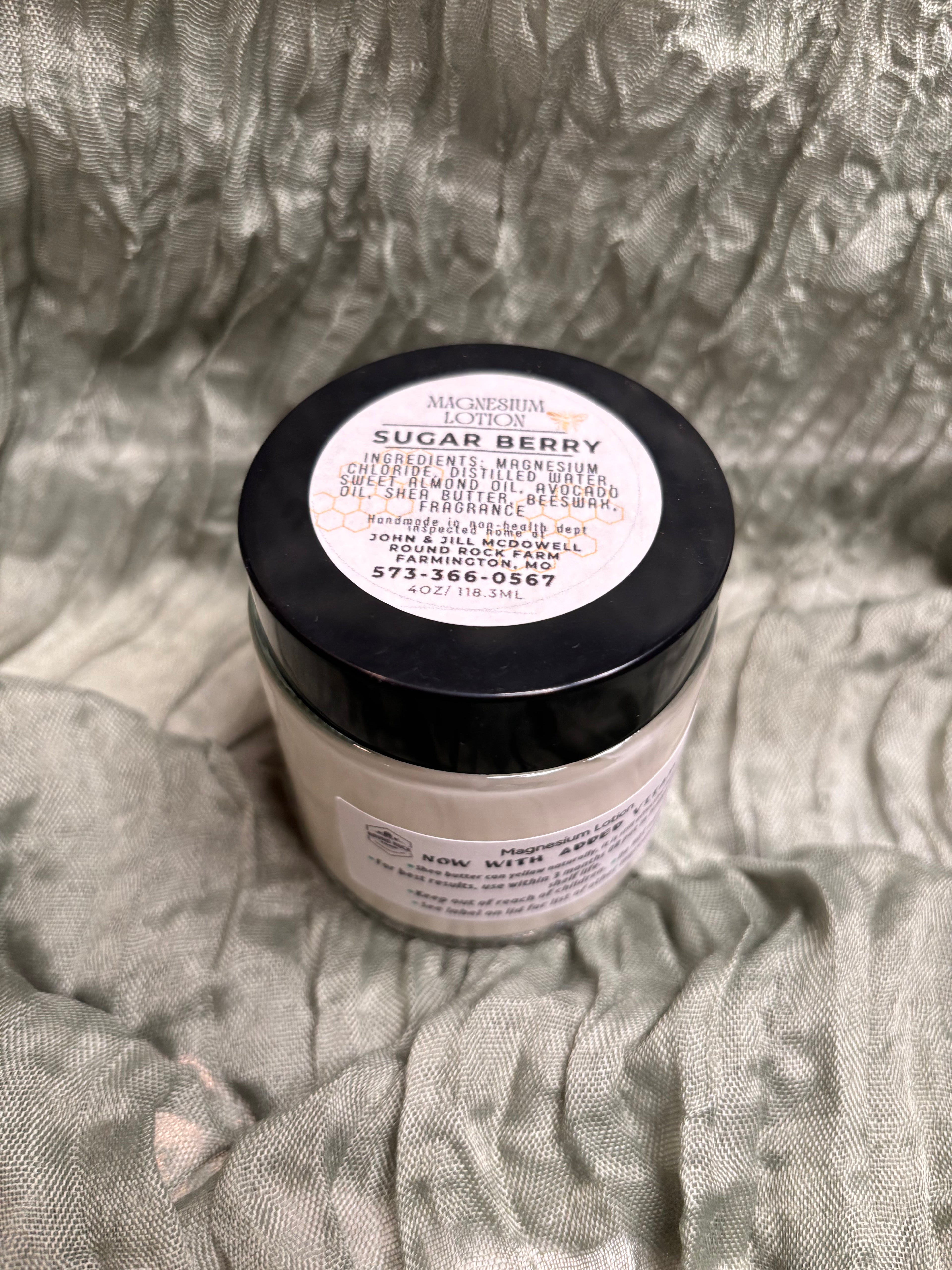 Magnesium Lotion 4oz (Sugar Berry)